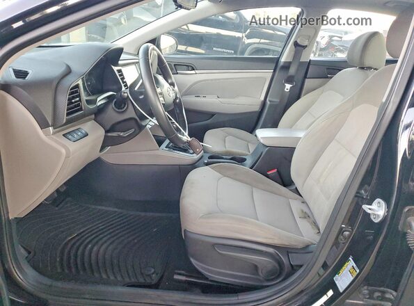 5NPD84LF3KH471664 2019 HYUNDAI ELANTRA Black Widok deski rozdzielczej