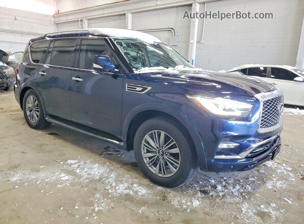 JN8AZ2AE2M9270644 2021 INFINITI QX80 Blue Вид спереду