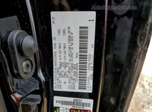 5TFLA5AB0TX052456 2026 TOYOTA TUNDRA Black 