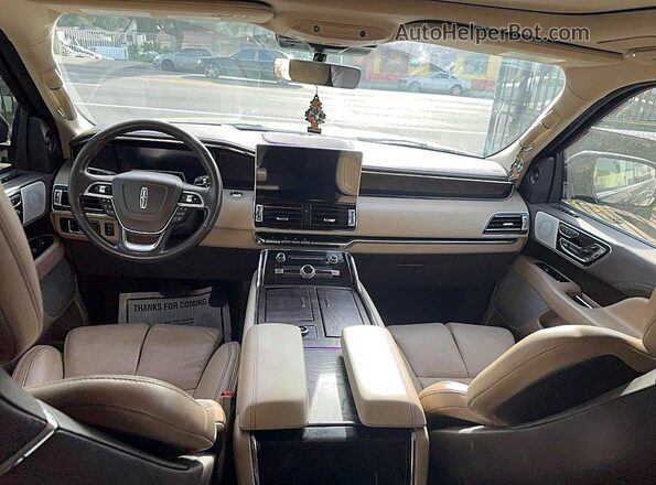 5LMJJ3KT0NEL05009 2022 LINCOLN NAVIGATOR Black Vista de los asientos traseros