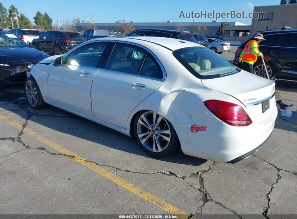 55SWF4HB1JU272144 2018 MERCEDES-BENZ C 350E White Tył lewy