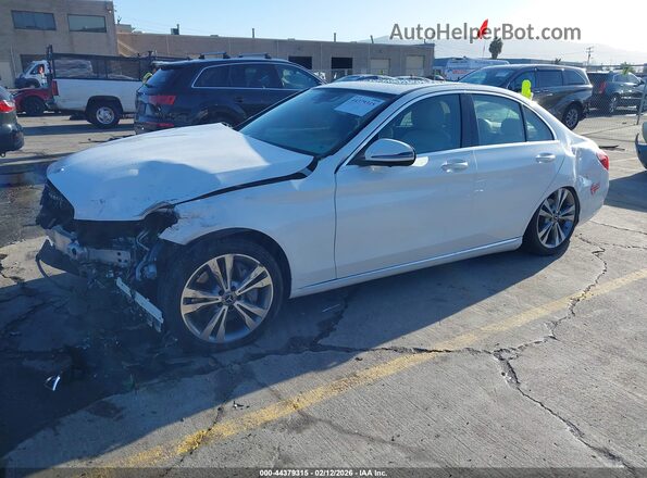 55SWF4HB1JU272144 2018 MERCEDES-BENZ C 350E White Przód lewy