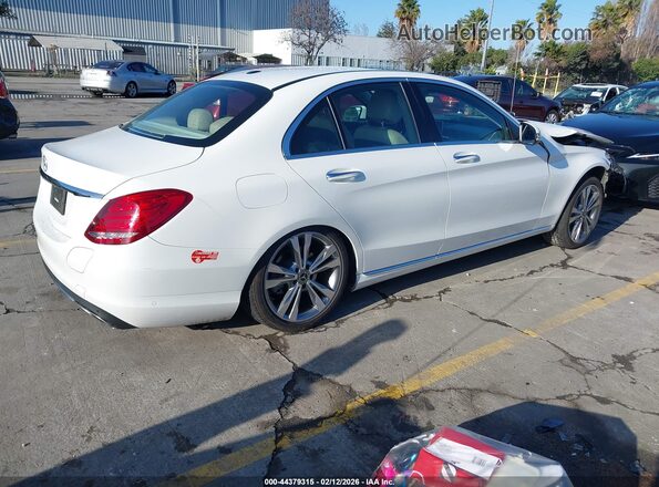 55SWF4HB1JU272144 2018 MERCEDES-BENZ C 350E White Tył prawy
