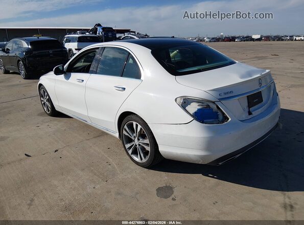 55SWF4JB0GU105504 2016 MERCEDES-BENZ C-CLASS White Rear left