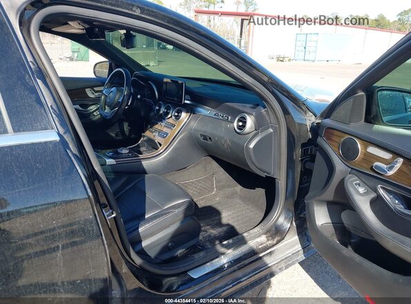 55SWF4JB0HU211520 2017 MERCEDES-BENZ C-CLASS Black Front interior view