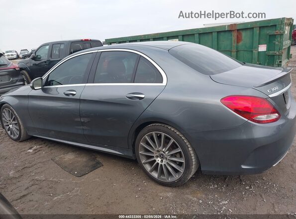 55SWF4JB0HU222906 2017 MERCEDES-BENZ C-CLASS Gray Սալոնի 360 աստիճան տեսք