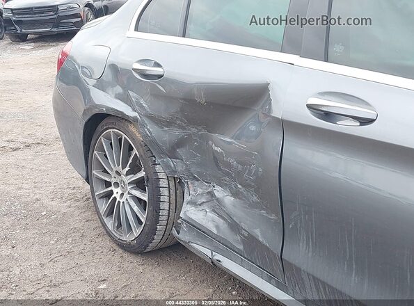 55SWF4JB0HU222906 2017 MERCEDES-BENZ C-CLASS Gray Դիմացի տեսք