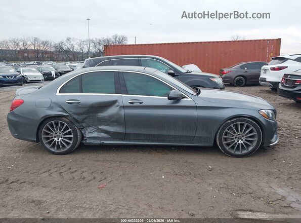 55SWF4JB0HU222906 2017 MERCEDES-BENZ C-CLASS Gray Սալոնի հետևի տեսք