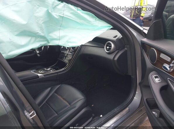 55SWF4JB0HU222906 2017 MERCEDES-BENZ C-CLASS Gray Սալոնի դիմացի տեսք