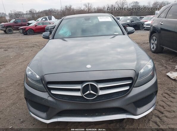 55SWF4JB0HU222906 2017 MERCEDES-BENZ C-CLASS Gray Սարքավորումների վահանակի տեսք