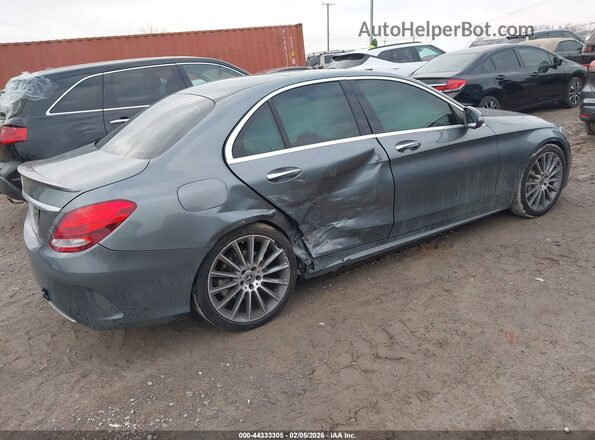 55SWF4JB0HU222906 2017 MERCEDES-BENZ C-CLASS Gray Հետևի աջ