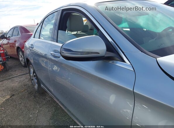 55SWF4JB1HU190421 2017 MERCEDES-BENZ C-CLASS Light Blue Rear interior view
