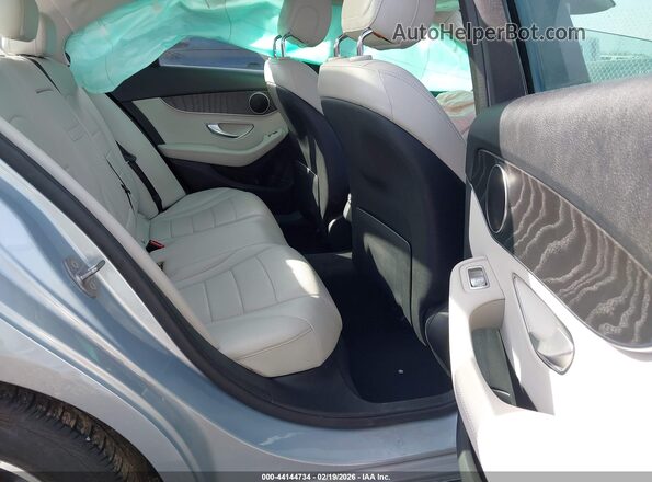 55SWF4JB1HU190421 2017 MERCEDES-BENZ C-CLASS Light Blue VIN sticker view