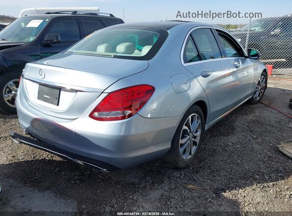 55SWF4JB1HU190421 2017 MERCEDES-BENZ C-CLASS Light Blue Rear right