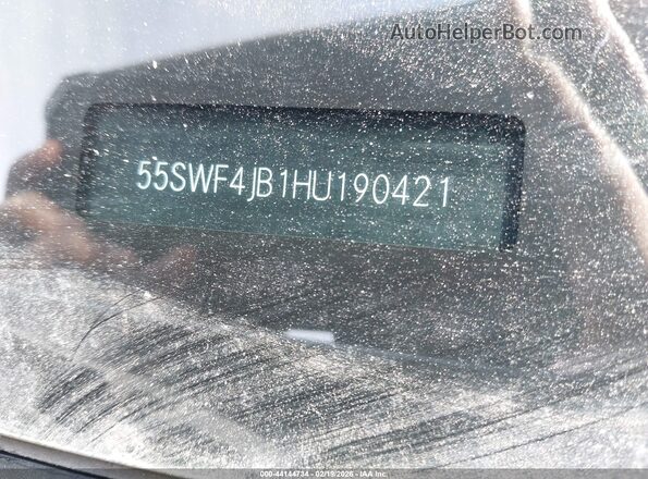 55SWF4JB1HU190421 2017 MERCEDES-BENZ C-CLASS Light Blue Engine compartment view