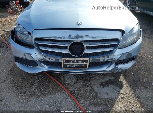 55SWF4JB1HU190421 2017 MERCEDES-BENZ C-CLASS Light Blue Instrument cluster view