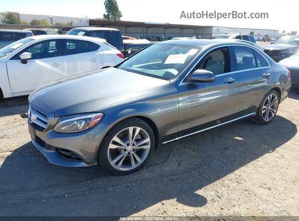 55SWF4JB6HU190172 2017 MERCEDES-BENZ C-CLASS Серый 