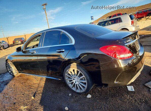 55SWF4JB7GU148138 2016 MERCEDES-BENZ C Black Задня ліва чверть