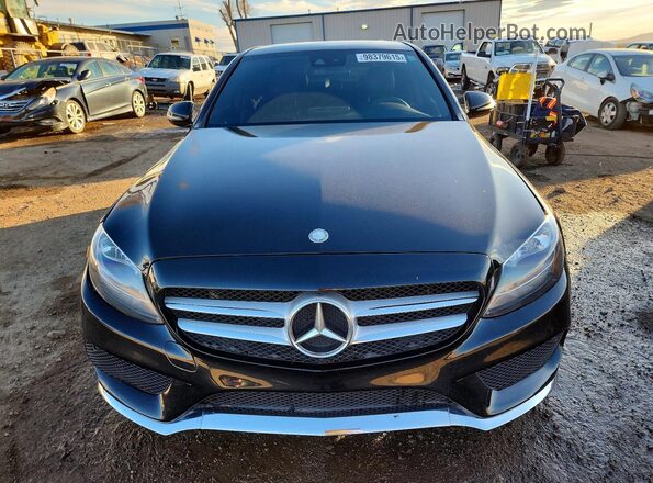55SWF4JB7GU148138 2016 MERCEDES-BENZ C Black Вид спереду