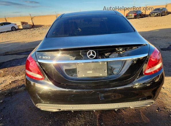 55SWF4JB7GU148138 2016 MERCEDES-BENZ C Black Вид ззаду