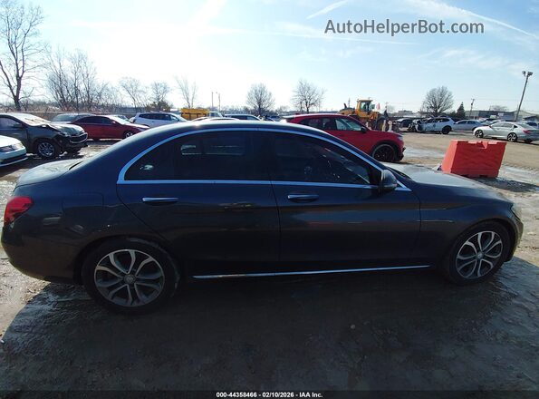 55SWF4JB8GU165269 2016 MERCEDES-BENZ C-CLASS Gray Սալոնի հետևի տեսք