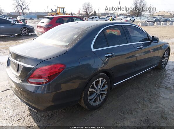 55SWF4JB8GU165269 2016 MERCEDES-BENZ C-CLASS Gray Հետևի աջ