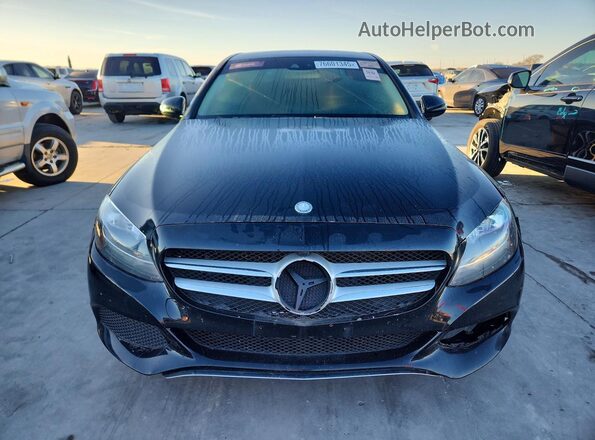 55SWF4JB9HU197021 2017 MERCEDES-BENZ C Black Դիմացի տեսք