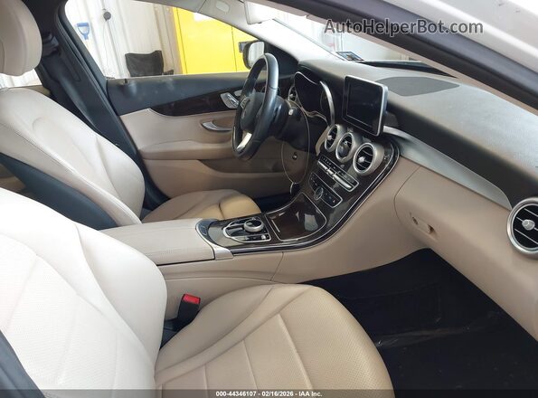 55SWF4KB1HU227739 2017 MERCEDES-BENZ C-CLASS White წინა სალონის ხედი