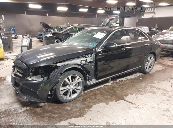 55SWF4KB2HU191818 2017 MERCEDES-BENZ C-CLASS Black Front view