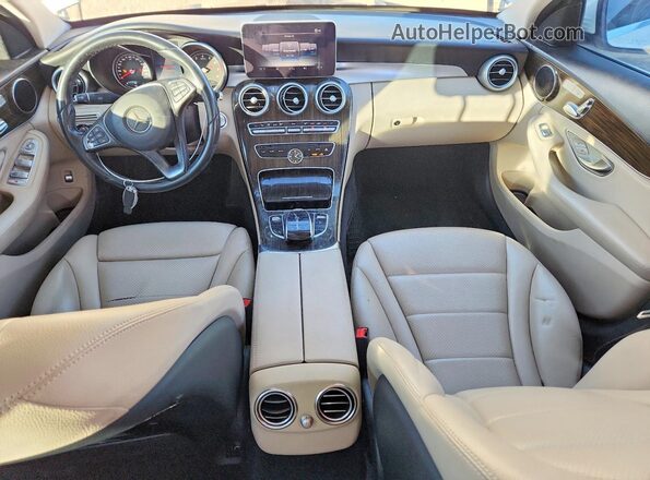 55SWF4KB5GU107392 2016 MERCEDES-BENZ C White Vista del salpicadero