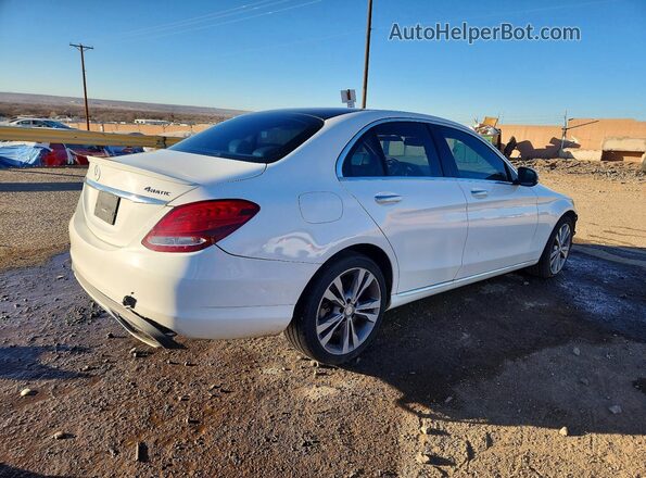 55SWF4KB5GU107392 2016 MERCEDES-BENZ C White Trasero derecho