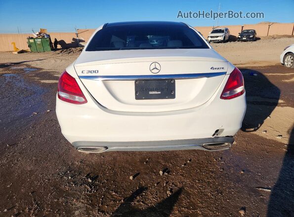 55SWF4KB5GU107392 2016 MERCEDES-BENZ C White Vista trasera