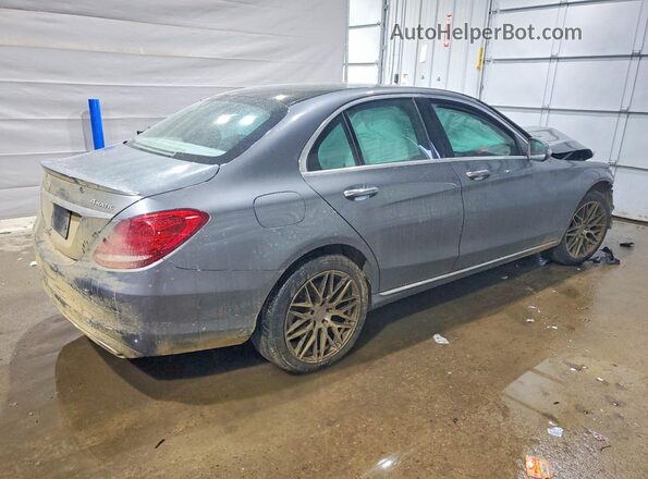55SWF4KB5HU202567 2017 MERCEDES-BENZ C Gray უკანა მარჯვენა