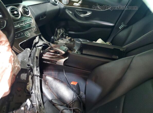 55SWF4KB5HU202567 2017 MERCEDES-BENZ C Gray წინა პანელის ხედი