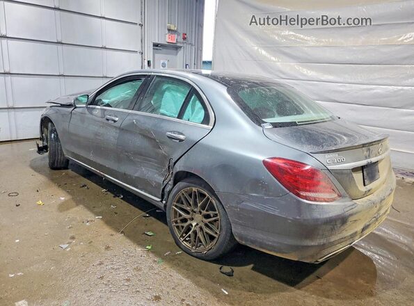 55SWF4KB5HU202567 2017 MERCEDES-BENZ C Gray უკანა მარცხენა