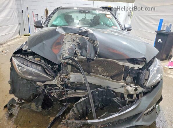 55SWF4KB5HU202567 2017 MERCEDES-BENZ C Gray წინა ხედი