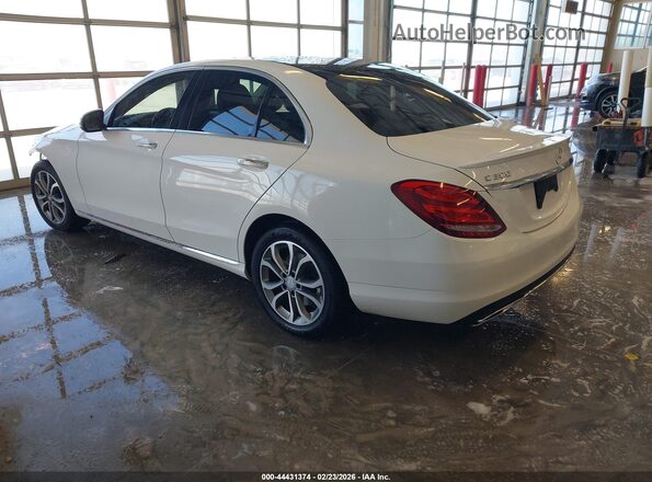 55SWF4KB6GU137923 2016 MERCEDES-BENZ C-CLASS Белый Задняя левая четверть