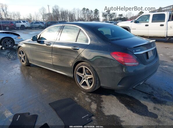 55SWF4KB7GU116322 2016 MERCEDES-BENZ C-CLASS Black Հետևի ձախ