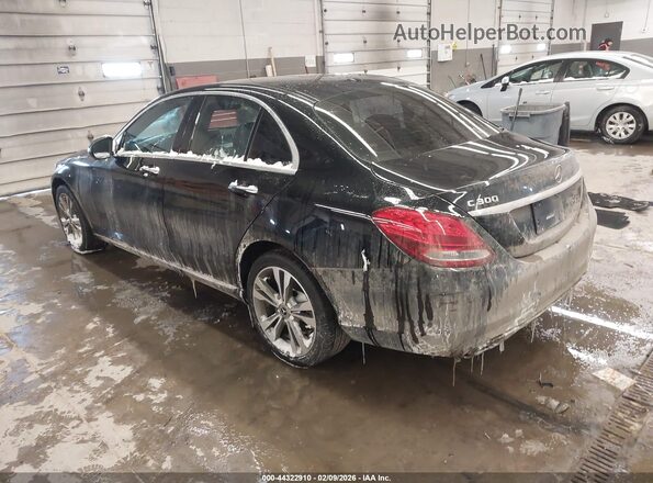 55SWF4KB8JU260999 2018 MERCEDES-BENZ C-CLASS Black Tył lewy