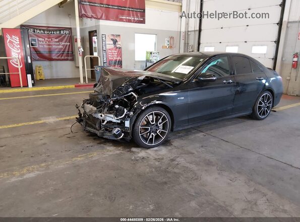 55SWF6EB0HU192862 2017 MERCEDES-BENZ AMG C 43 Black Передня ліва чверть