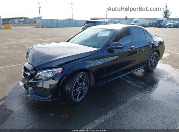 55SWF6EB0HU193784 2017 MERCEDES-BENZ AMG C 43 Черный Передняя левая четверть