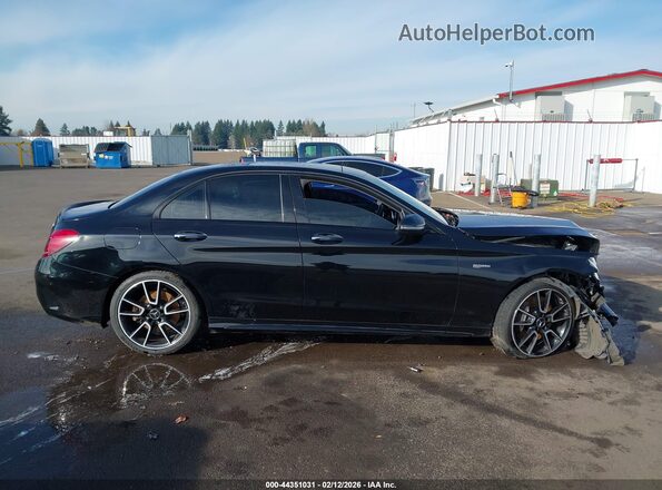 55SWF6EB0HU193784 2017 MERCEDES-BENZ AMG C 43 Черный Вид задней части салона