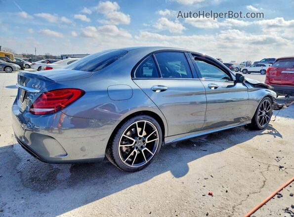 55SWF6EB0HU220448 2017 MERCEDES-BENZ C Gray უკანა მარჯვენა