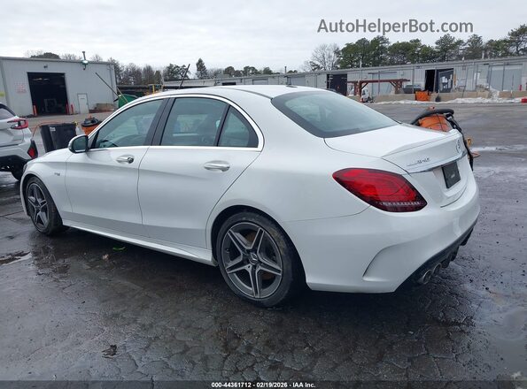 55SWF6EB2LU331706 2020 MERCEDES-BENZ AMG C 43 White Rear left