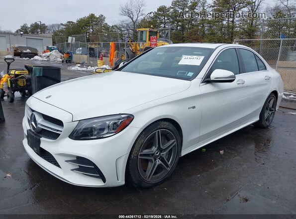 55SWF6EB2LU331706 2020 MERCEDES-BENZ AMG C 43 White Front left