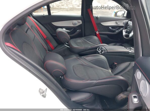 55SWF6EB2LU331706 2020 MERCEDES-BENZ AMG C 43 White VIN sticker view