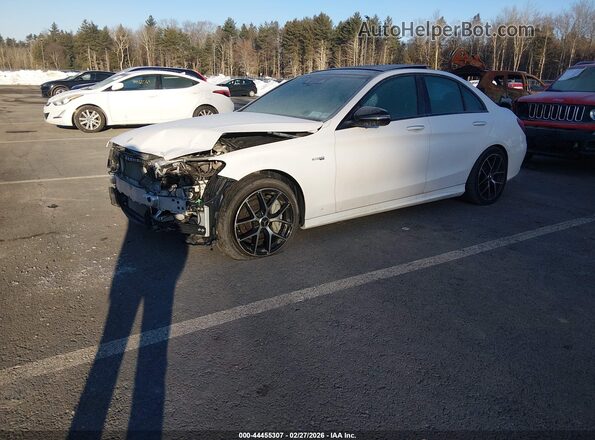 55SWF6EB4JU256617 2018 MERCEDES-BENZ AMG C 43 White Przód lewy
