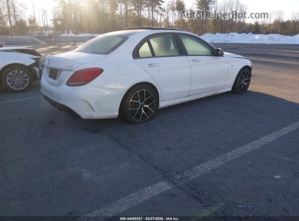 55SWF6EB4JU256617 2018 MERCEDES-BENZ AMG C 43 White Tył prawy