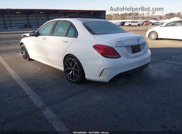 55SWF6EB4JU256617 2018 MERCEDES-BENZ AMG C 43 White Tył lewy