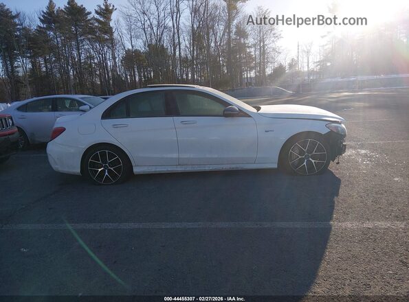 55SWF6EB4JU256617 2018 MERCEDES-BENZ AMG C 43 White Widok wnętrza z tyłu